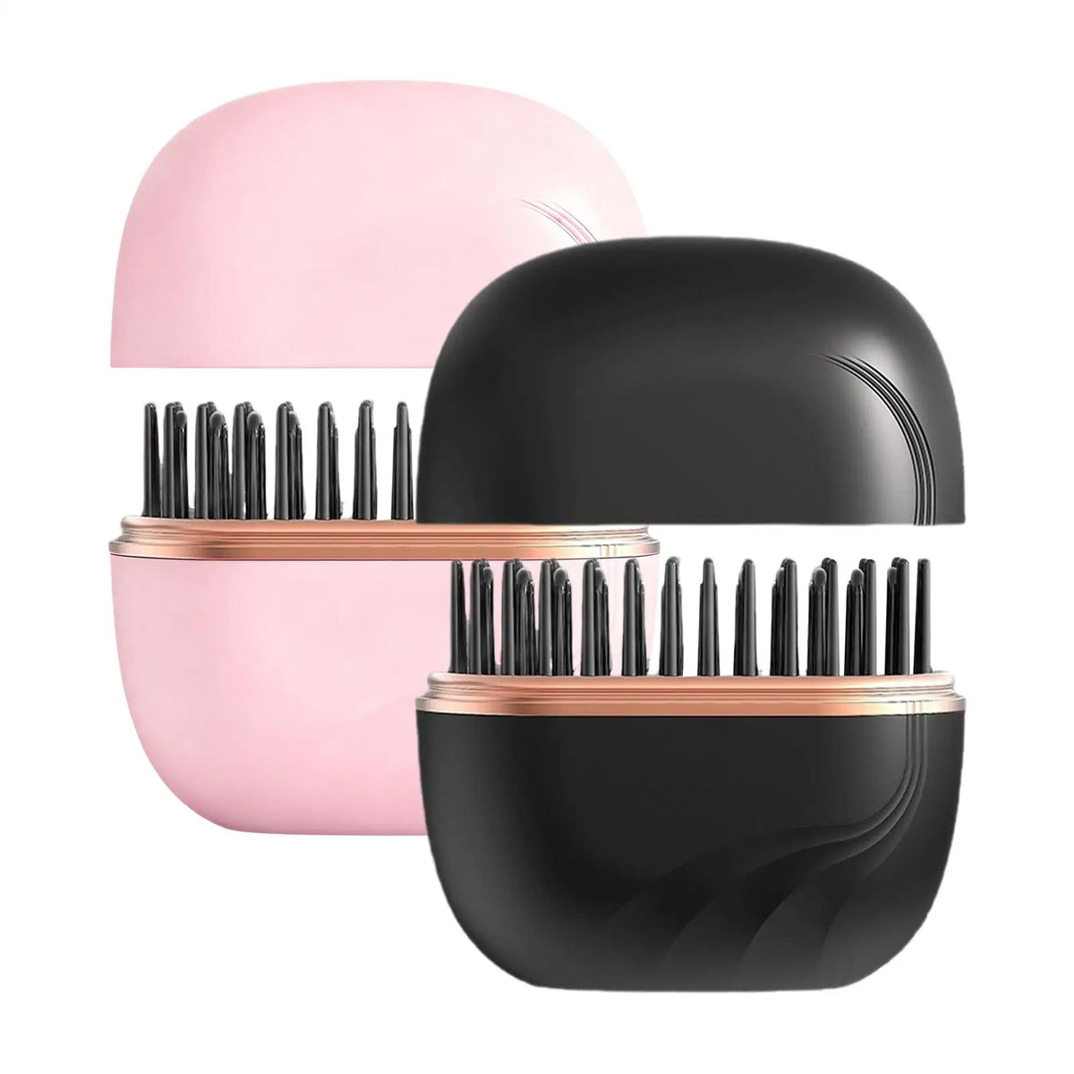 Cordless Hair Straightener Brush Portable Hairstyling Tool Mini Straightening Comb Portable Anti-Scald ShellUSB ChargingBrushes